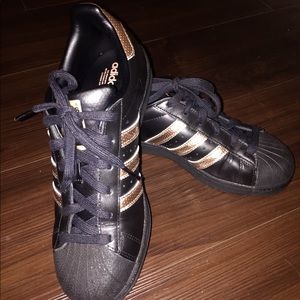 Adidas Superstar Gold & Black
